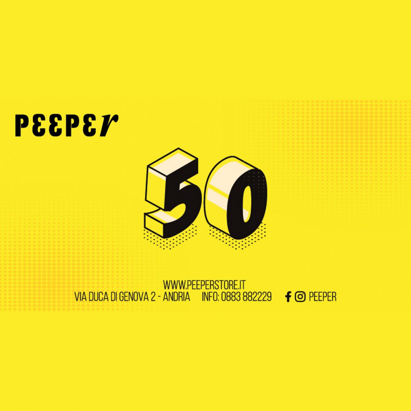 Gift Card - Peeper 50,00 Euro